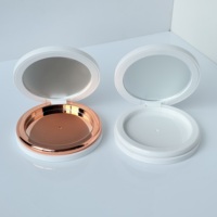 Palette de maquillage vide DIY pour fard à joues, fards à paupières magnétiques ronds en carton avec miroir