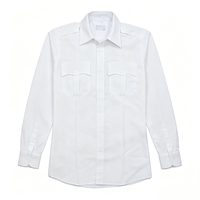 Uniformes de sécurité privée sur mesure OEM, chemises de sécurité pour le personnel, chemises uniformes à manches longues de première qualité 100% polyester, vente en gros