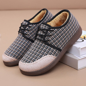 2024 invierno viejo Beijing mujer cómodo tobillo de lana botín Slip-On cierre plataforma estilo pisos - Product Image 3