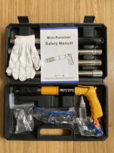 Pistola de Clavos Manual de Acero Inoxidable de Alta Resistencia, 5 Velocidades Ajustables, para Bricolaje y Construcción Profesional, Soporte ODM, 4 Varillas Extensibles - Product Image 1