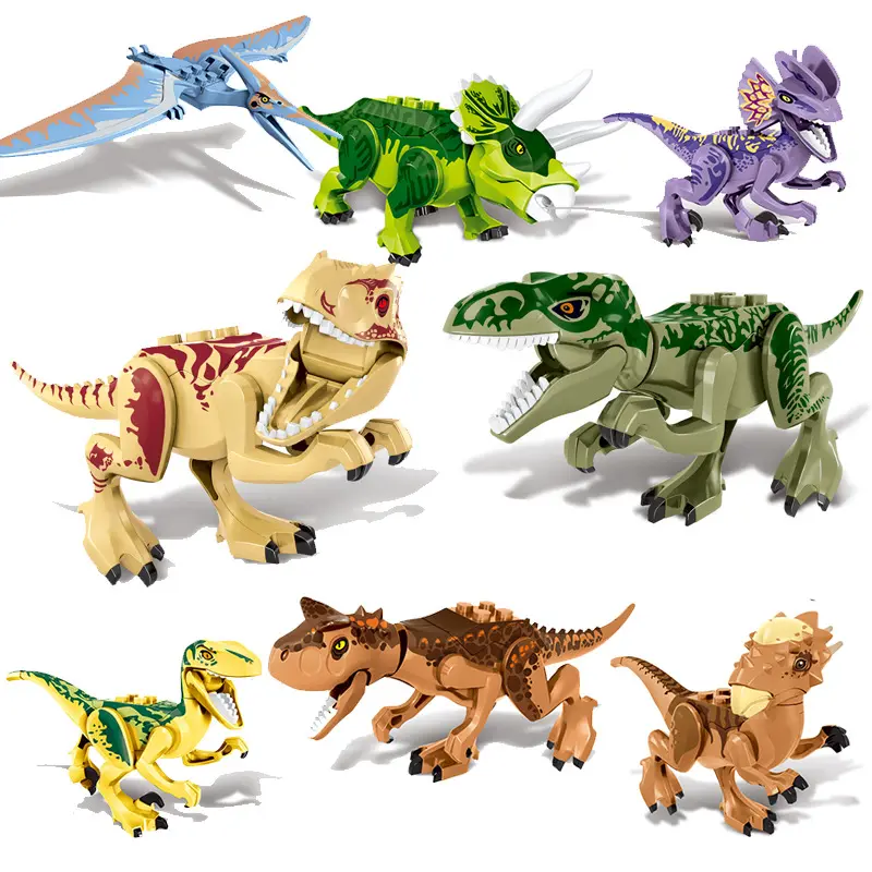 Mini action building blocks Dinosaurs Building Blocks Set Kids Toys juguetes Compatible