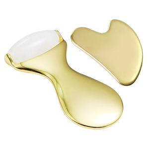 Kinwong Natural Quartz Crystal Skin Massager Facial Guasha Jade Face Roller En Gua Sha Tool Voor Commercieel Gebruik - Product Image 3