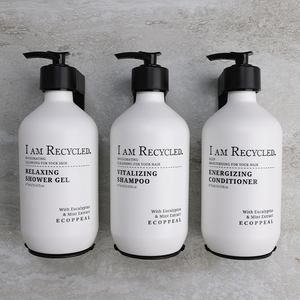 Sinh Thái Nhựa Bơm Chai Treo Tường Tiết Kiệm Không Gian Ma Thuật Nam Châm Khóa Chống Trộm Khách Sạn Phòng Tắm Sang Trọng Dầu Gội Container Dispenser - Product Image 1