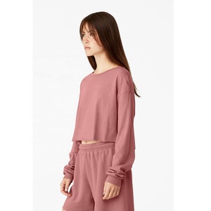 Bella + 6501 vải bố thời trang Nhanh Áo thun nữ dài tay thoáng khí Áo Thun Nữ Dài Tay 100% Cotton - Product Image 6