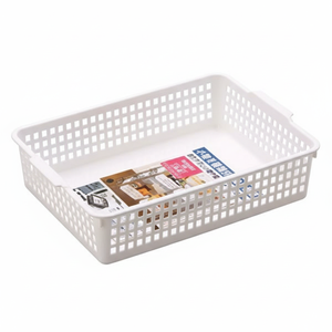 Inomata 520 ventosa A4 cesto portaoggetti di colore bianco - Product Image 1