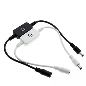 สวิตช์ไฟ LED แบบสัมผัส ขนาด 30 ซม. หัวต่อ DC ตัวเมีย ตัวผู้ สำหรับไฟ LED 5.5*2.1 มม. ใช้กับไฟ LED เทป 12V 24V 5050 3528 - Product Image 4