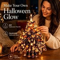 Kit de bricolage innovant et adorable pour sapin de Noël perlé, à piles, avec 100 à 500 lumières LED, style américain, fabriqué en Chine
