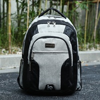 Boukar tas desainer ransel Laptop, tas punggung Laptop Travel Bisnis tahan lama tas komputer kuliah dan Notebook