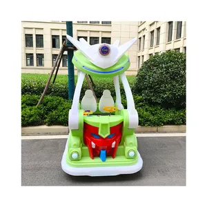 Popular outdoor square parent-child light-up bumper car China Supplier Kids rides park Gabon electric children's amusement car
