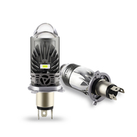 Ampoule de phare LED H4 mini super lumineuse avec lentille de projecteur, double faisceau haut/bas, puce CSP 12V, Plug & Play, pour moto