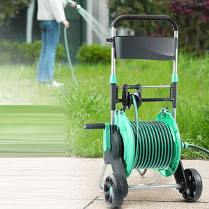 Chariot de bobine de <span class=keywords><strong>tuyau</strong></span> d'eau de jardin rétractable à haute pression écologique avec roues accessoires de jardin Trollry - Product Image 2