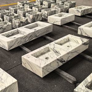 Yuanda Natuurlijke Luxe Steen Wit Marmer Arabescato Wit Marmeren Badkamer Woonkamer Solide Ijdelheid Top Aanrecht Voor Hotel Gebruik - Product Image 2