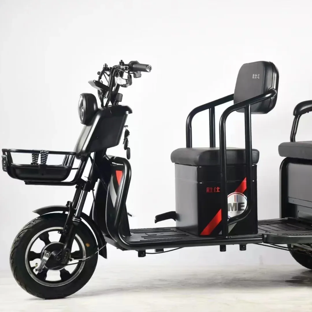 電動自転車600W48V 3輪鉛蓄電池配送Ebike大人用電動三輪車