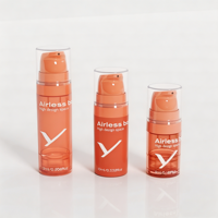 Flacon pompe sans air en plastique PP sécurisé et étanche 5ml 10ml 15ml pour lotion, crème, sérum visage, lait corporel, maquillage, soins de la peau
