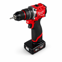 Ensemble d'outils électriques au lithium 18V/12V Milwaukee robustes, kit complet équipé d'une boîte à outils Milwaukee Packout pour la construction