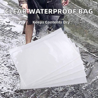 Enveloppe d'expédition en plastique transparent Star XC020, imperméable, 0,5 mil, adhésive, pour étiquettes d'expédition, avec gaufrage/débossage