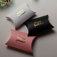 Boîte à oreiller en papier pour chocolat de marque en gros, emballage de boîte à oreiller, sac à oreiller, boîte cadeau