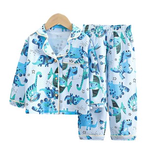<span class=keywords><strong>Pigiama</strong></span> per Bambini 100% Cotone/Modello Primavera/Autunno Maniche Lunghe <span class=keywords><strong>con</strong></span> Stampa, Traspirante e Caldo, Set Loungewear per Ragazzi e Ragazze - Product Image 5