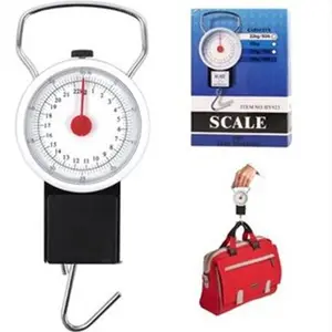 50lb Small Multi-Purpose Mechanical Portable Hand Held Luggage Kitchen Fishing Dial Weighing Scales