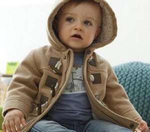Infante appena nato del bambino del cardigan giacca con cappuccio di pelliccia di inverno capretti del cappotto giacca a vento giacca di pelliccia del faux - Product Image 3