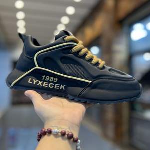 Wholesale Custom Logo Men Sneakers PU <strong>Leather</strong> Non Slip Breathable Sport Shoes Designer Fashion Casual Walking Running Shoes - Product Image 3