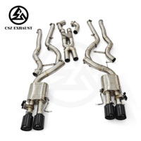 Système d'échappement Catback en acier inoxydable 3" Z Pipe X Pipe pour BMW M6 F06 4.4 CSZ