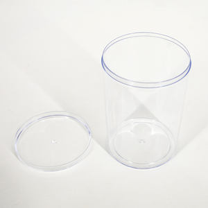 Faveurs de <span class=keywords><strong>mariage</strong></span> rondes de qualité alimentaire Lebles Boîte de rangement des aliments Conteneur Biscust Bouteilles pour animaux de compagnie avec couvercle - Product Image 3