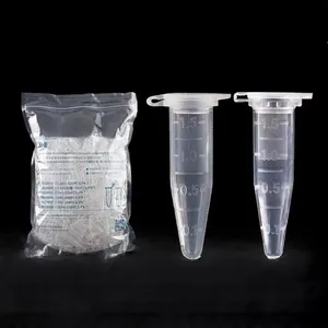 1.5ml Centrifuge Tubes Conical Bottom With Precise Scales 500pcs/package Hinged Cap