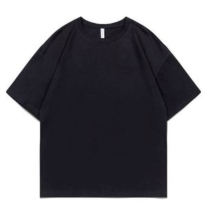 Camiseta informal de verano para hombre, estampado a la moda, 100% algodón, cuello, manga corta, ajuste holgado, patrón sólido, ropa cómoda de punto - Product Image 5