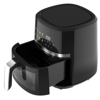 Four friteuse à air en acier inoxydable d'une capacité de 4L facile à nettoyer 1450W à commande numérique pour la famille de la maison