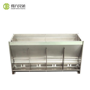 Équipement d'alimentation double face en acier inoxydable, neuf et d'occasion, garantie d'un an pour les élevages de porcs. - Product Image 2