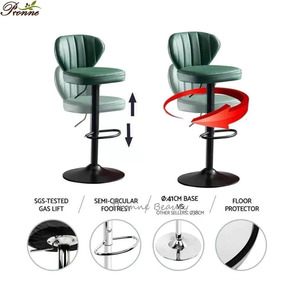 Chaise <span class=keywords><strong>de</strong></span> <span class=keywords><strong>comptoir</strong></span> moderne pivotante <span class=keywords><strong>de</strong></span> luxe <span class=keywords><strong>Tabouret</strong></span> <span class=keywords><strong>de</strong></span> bar manucure <span class=keywords><strong>avec</strong></span> <span class=keywords><strong>dossier</strong></span> - Product Image 4