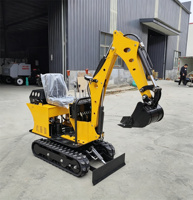 Pengiriman Gratis Excavator Mini Crawler Produktivitas Tinggi 0.8 Ton untuk Mesin EURO 5 EPA 1 Tahun Sistem Hidrolik Penuh untuk Pertanian