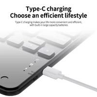 Taşınabilir şarj edilebilir kablosuz klavye Touchpad BT 5.0 uyumlu 10 inç tabletler iPad 10.9 akıllı telefonlar USB arayüzü yeni
