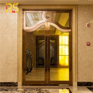 Porta Scorrevole Automatica in Vetro per Hotel, Design di Lusso per Ingresso Principale, Porta Scorrevole Esterna Grande per Ufficio - Product Image 4