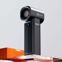 Ventilateur souffleur portable haute vitesse à moteur brushless, rechargeable par USB, grande turbine à vent, régulation de vitesse progressive pour voiture