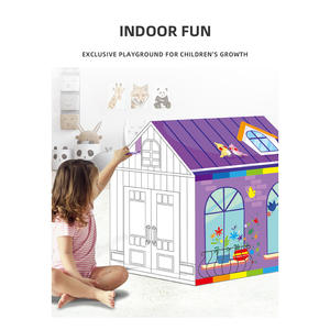 Juguete deportivo <span class=keywords><strong>para</strong></span> interiores DIY, pigmento lavable, Garabato <span class=keywords><strong>para</strong></span> niños, tienda de campaña, material de tela inspirado en garabatos de dinosaurios <span class=keywords><strong>para</strong></span> niños y niñas - Product Image 6
