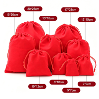 Sac à poussière réutilisable en gros avec cordon de serrage, pochette à bijoux en velours personnalisée, pochette cadeau de luxe en velours avec cordon de serrage et logo brodé