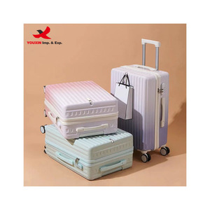 RTS Bulk ABS PC Travelling Gradient Color Hard Shell Printed <b>Suitcase</b> Custom Hard Spinner Luggage - Product Image 2