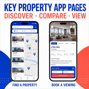 Développement d'une application personnalisée pour la publicité immobilière sur iOS et Android avec recherche de propriétés, visualisation sur carte et visites virtuelles LionCreate - Product Image 3