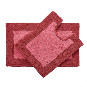 Tapis de bain de luxe écologiques à motif floral américain, séchage rapide, en coton avec support en toile de coton, techniques de fabrication à la machine, vente en gros - Product Image 1