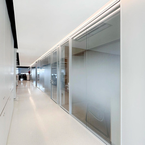 Sistema <span class=keywords><strong>de</strong></span> Paredes Divisorias Modulares Profesionales para <span class=keywords><strong>Oficina</strong></span>, Biombo <span class=keywords><strong>de</strong></span> Vidrio Interior para Espacios <span class=keywords><strong>de</strong></span> Trabajo Compartidos, División <span class=keywords><strong>de</strong></span> Interiores - Product Image 3