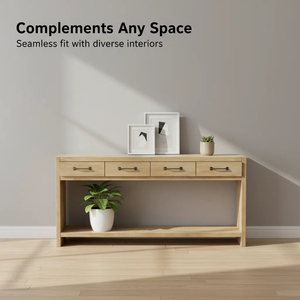 XZ-250228 hiện đại wabi-sabi rắn gỗ đồ nội thất cổ điển cho nhà phòng khách phòng nghiên cứu bằng gỗ lối vào bảng - Product Image 4