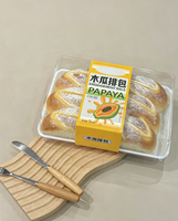 Boîte de boulangerie rectangulaire jetable en plastique PET transparent anti-buée avec base blanche pour pain et gâteaux