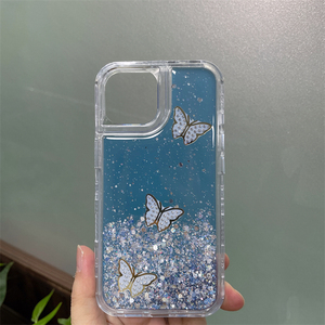 Top bán 2025 3 trong 1 <span class=keywords><strong>TPU</strong></span> <span class=keywords><strong>PC</strong></span> với kim cương bướm thiết kế chống trường hợp điện thoại cho <span class=keywords><strong>ZTE</strong></span> Blade A35 A55 - Product Image 4