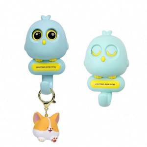 Creative Blink Accessoires de salle de bain : Boîte à bonbons rectangulaire sculptée en acier inoxydable sans soudure, Crochets muraux en plastique à un seul niveau pour oiseaux - Product Image 3