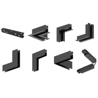 Support de lampe magnétique créatif en aluminium 0.5M 1M encastré au plafond suspendu LED aimant de montage lumières Rail de voie