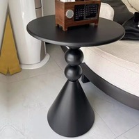 Noir Haute Qualité Moderne Petite Salle À Manger En Métal Chambre Durable Canapé-Lit Côté Table Basse Pour Salon