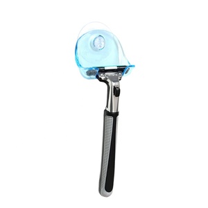 1pcs rõ ràng màu xanh nhựa siêu hút cốc dao cạo giá phòng tắm dao cạo chủ hút cup Shaver lưu trữ giá khuyến mãi dao cạo móc - Product Image 1