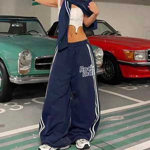 <span class=keywords><strong>Pantaloni</strong></span> Sportivi Casual da Uomo 450gsm, Larghi con Gamba Larga, Ricamati con Striscia Laterale, <span class=keywords><strong>Pantaloni</strong></span> da Allenamento, <span class=keywords><strong>Pantaloni</strong></span> <span class=keywords><strong>Palazzo</strong></span> per Uomo - Product Image 3